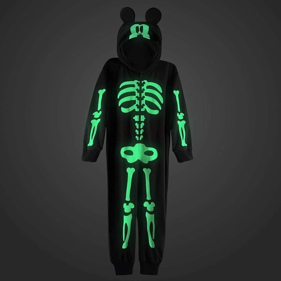 Disney Store Mickey Mouse skeleton costume NWT Size 9/10 - Picture 2 of 6